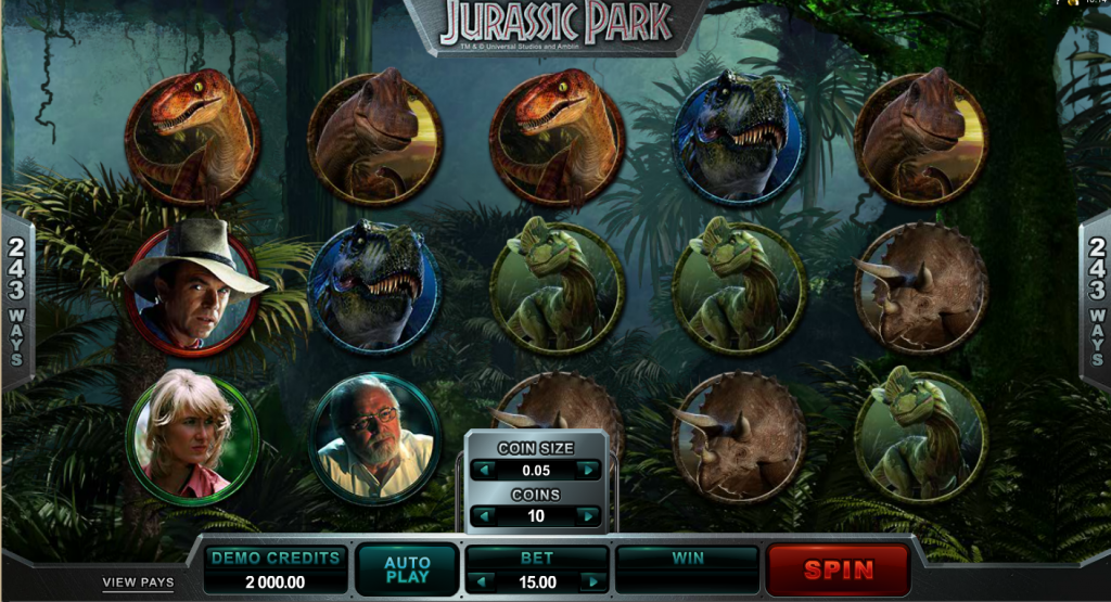 Jurassic Park Hedelmäpelit Demo